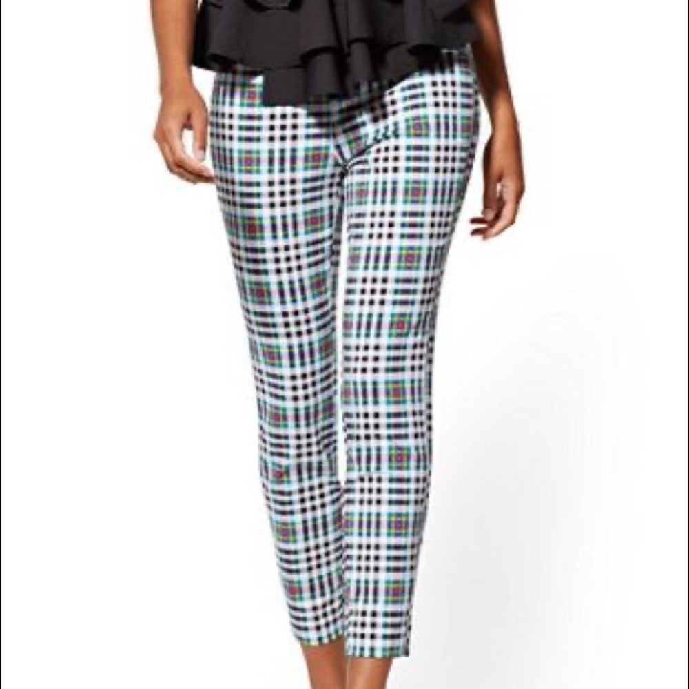 New York & Company Whitney plaid ankle pants